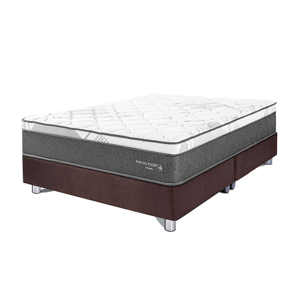 Cama Americana PARAISO Pocket Star Queen Chocolate