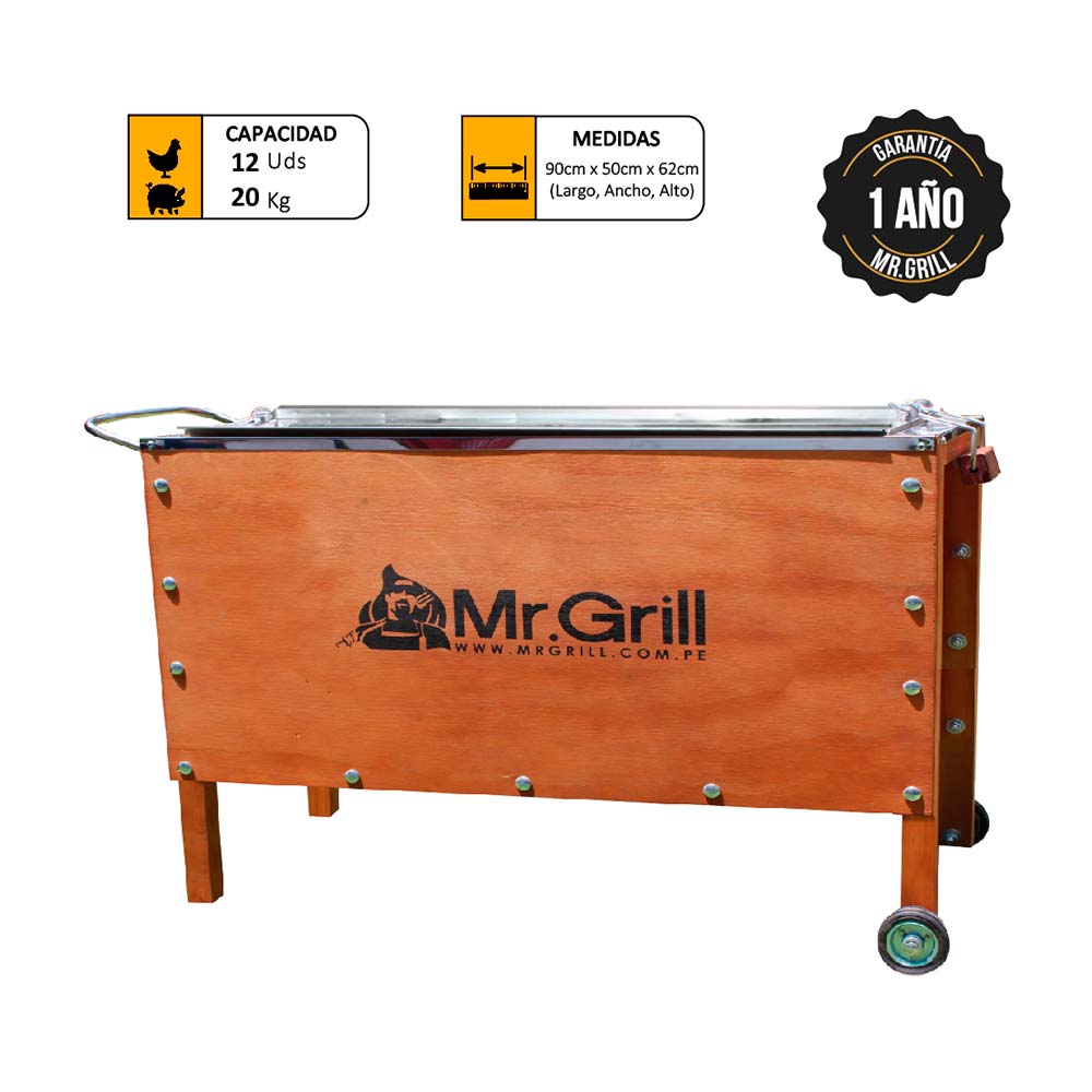 Caja China Grande Mr. Grill Premium Acero Inox