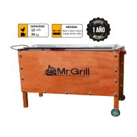 Caja China Grande Mr. Grill Acero Galvanizado