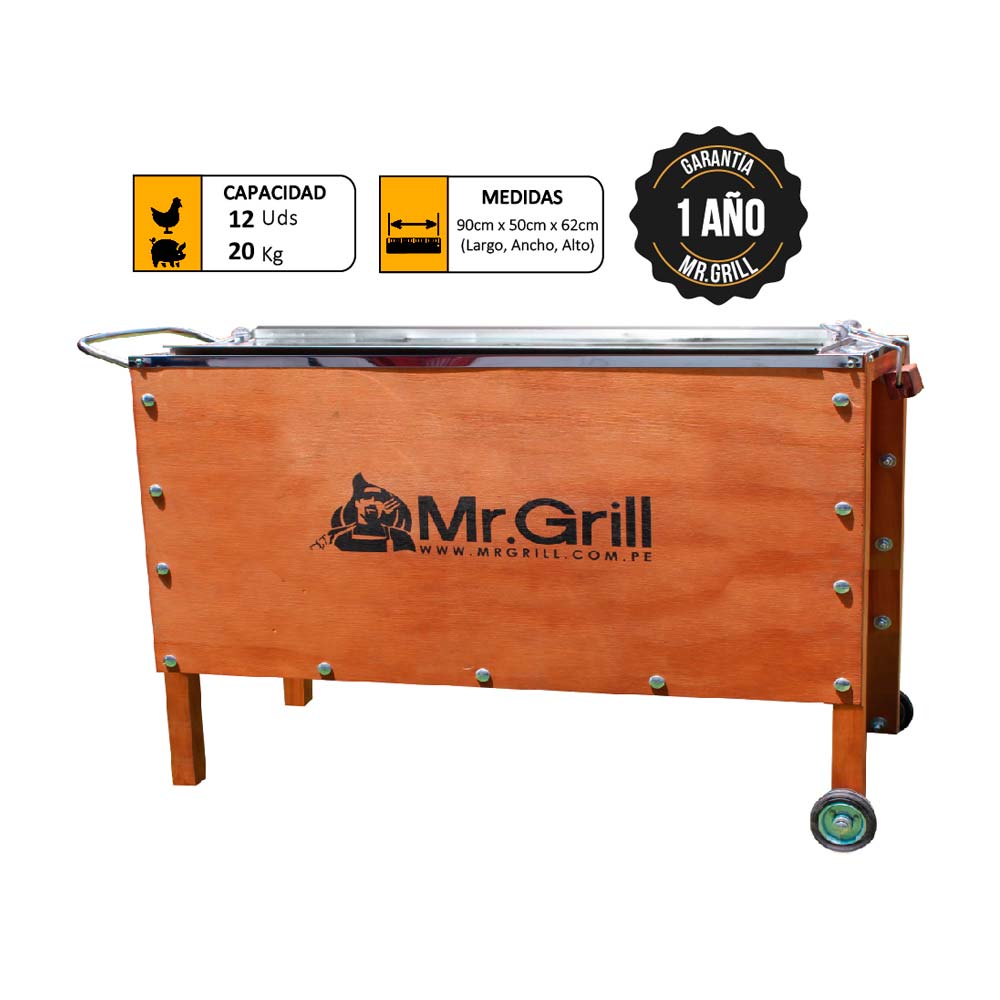 Caja China Grande Mr. Grill Acero Galvanizado