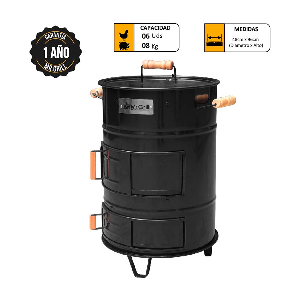 Cilindro Mediano Mr. Grill de Fierro