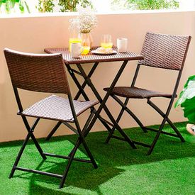 COMBO 1 mesa de terraza + 6 sillas de terraza Solis - Promart