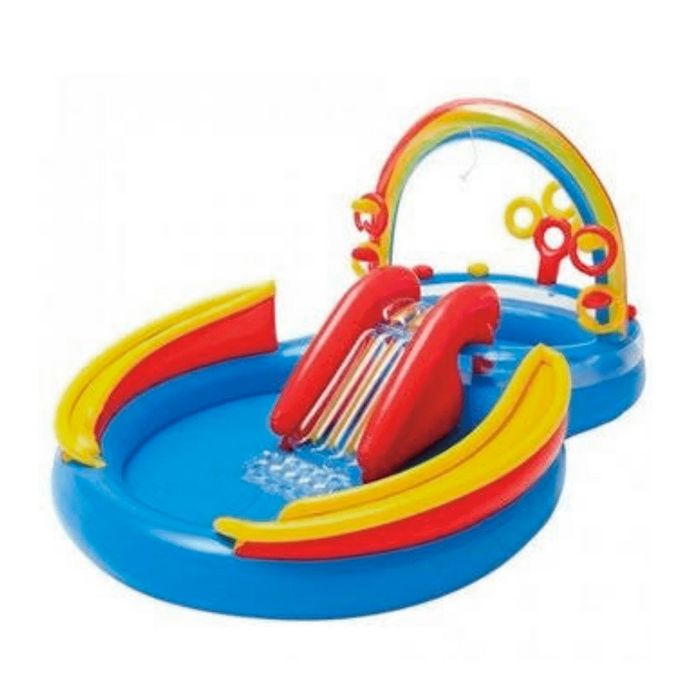 Centro de Juegos Piscina Inflable Arcoiris Promart