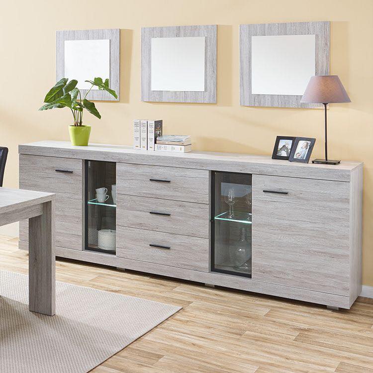 Aparador Credenza Dayra La Casa del Mueblero Gris Claro