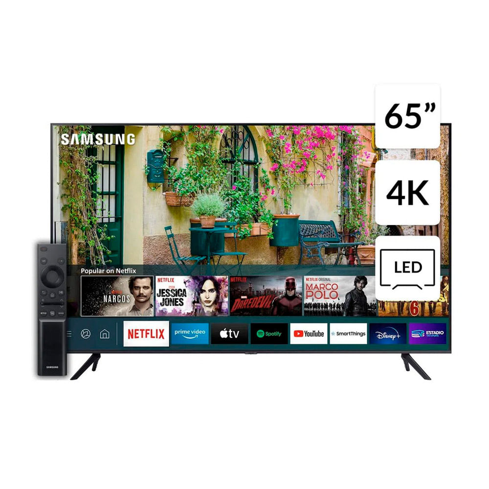 Televisor Samsung Smart TV Crystal 65? Ultra HD 4K UN65AU7000GXPE