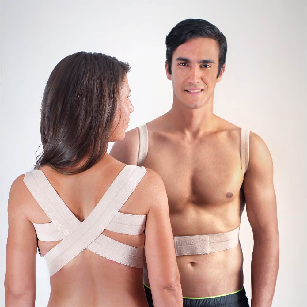 Corrector de Postura Cover Color Nude Unisex Talla L