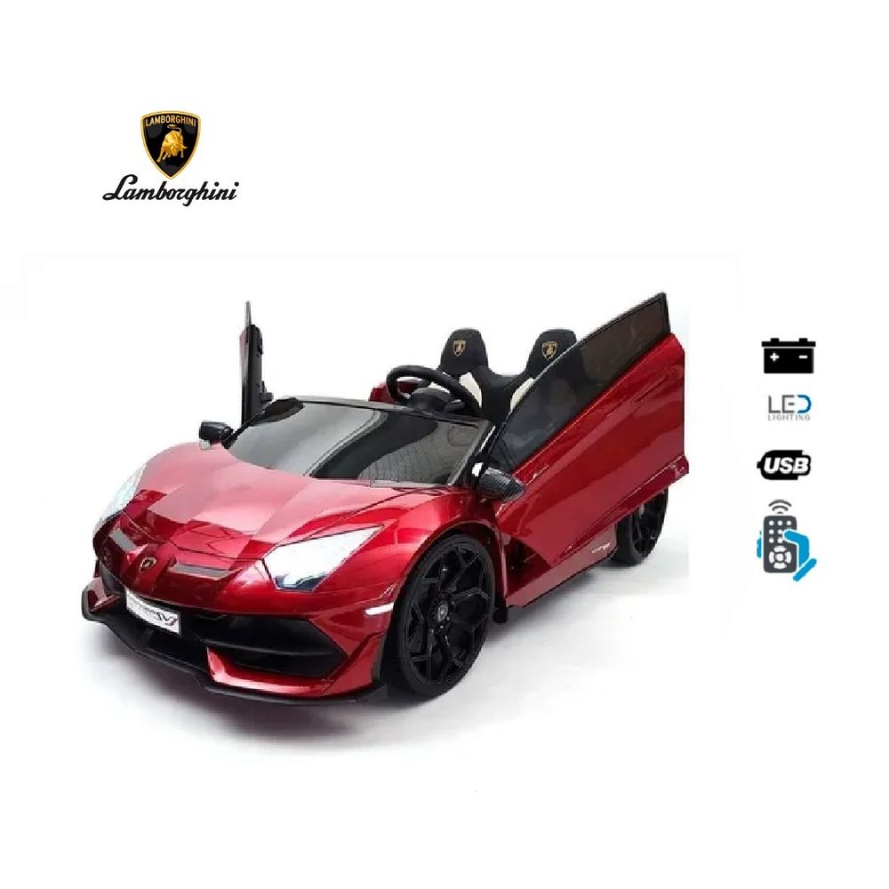 Auto a Bateria Lamborghini Aventador Licenciado Rojo - Promart