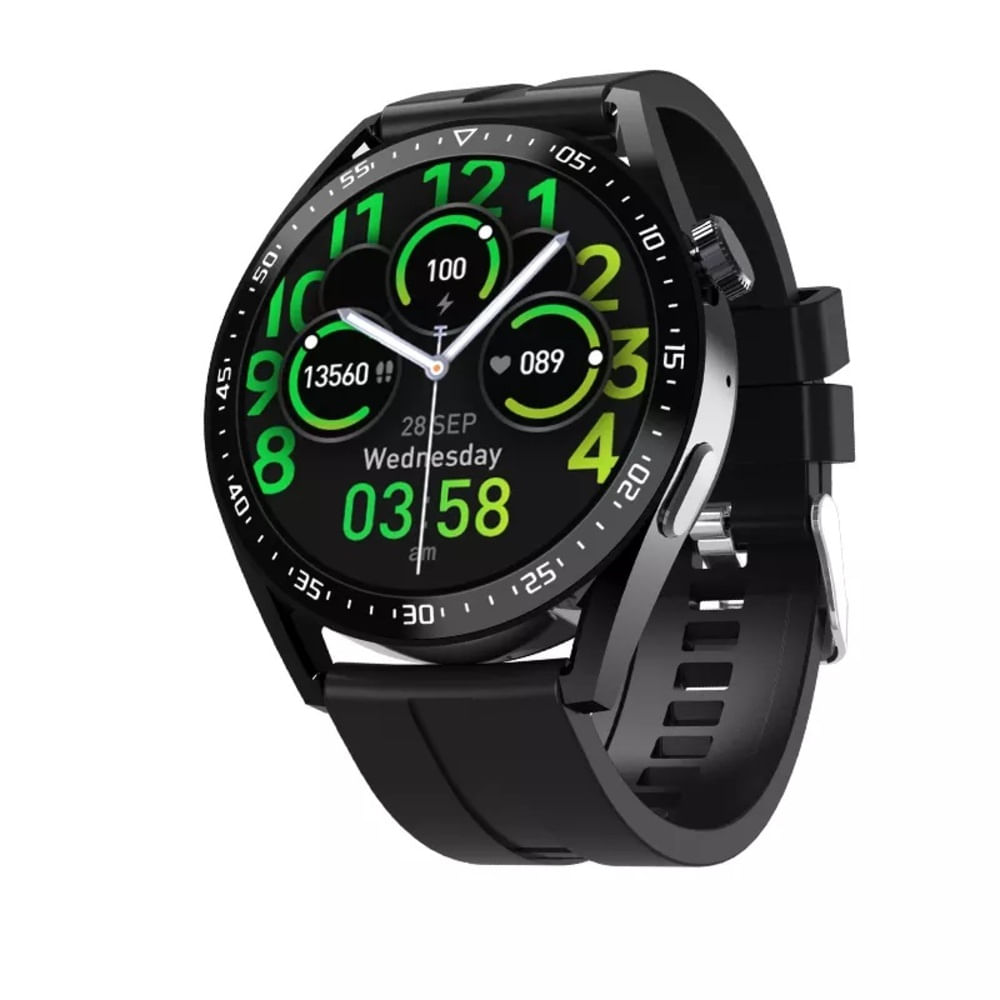 Smartwatch Hands Up HW28 Negro Acuatico Gps Siri Nfc - Promart