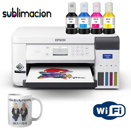 Impresora epson surecolor f170 + 100 und papel de sublimacion premium EPSON