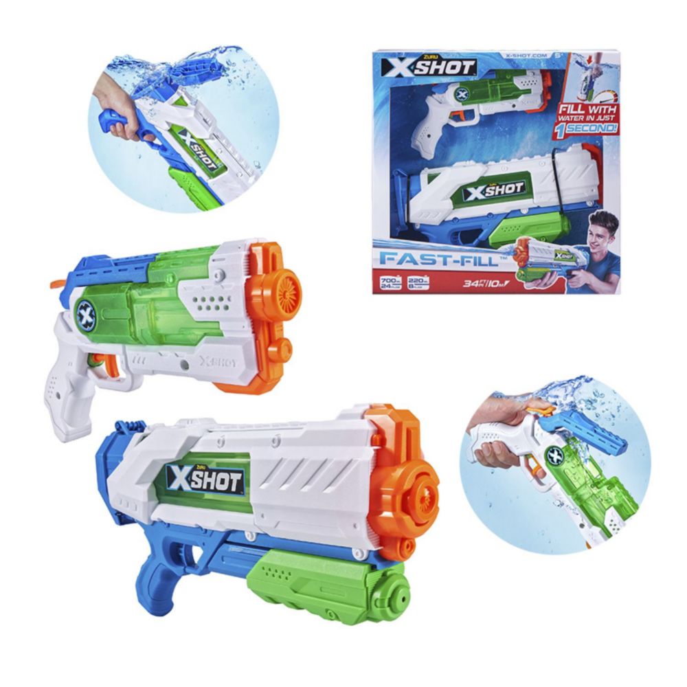 Lanzador De  Agua X-Shot Pack De 2 Llenado Rápido