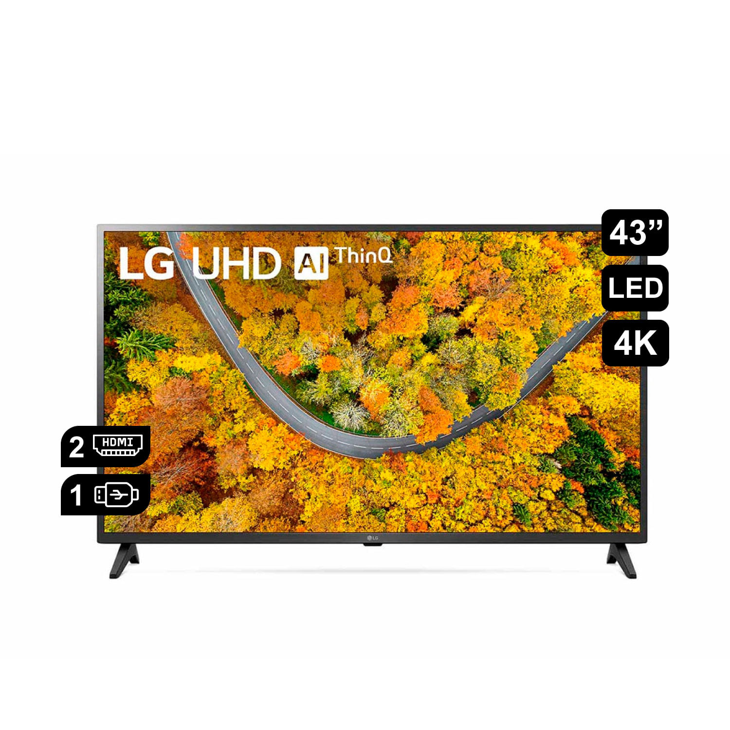 Televisor LG UHD AI ThinQ 43" 4K Smart TV 43UP7500PSF