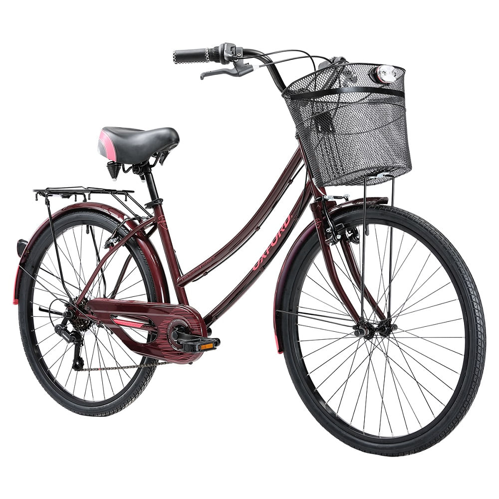 Bicicleta Oxford Cyclotour Aro 26 6V M Burdeo/Fucsia - Talla M