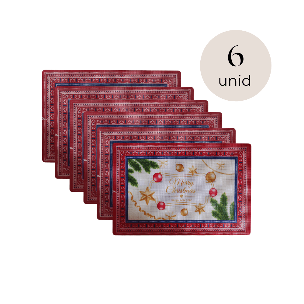 Individual Navideño Diseño Varios 6und