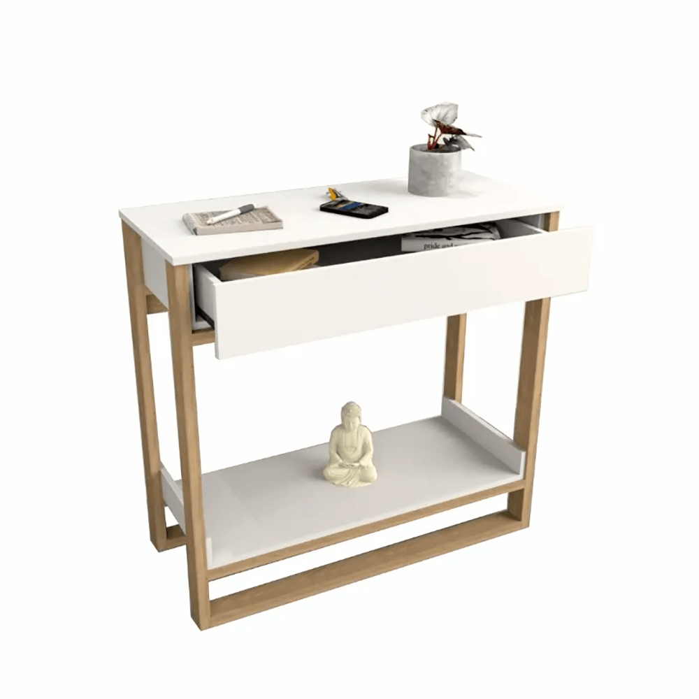 Recibidor minimalista Vivi Blanco 92 cm