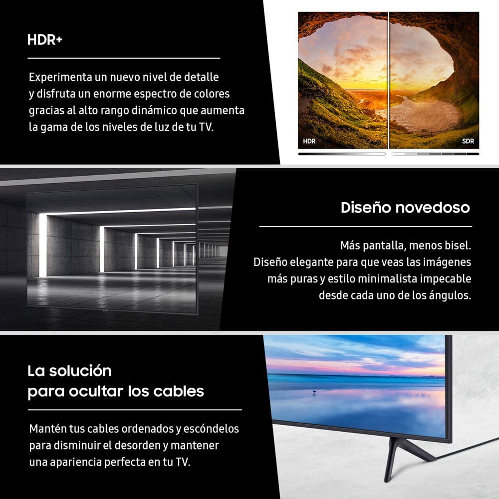 Televisor Samsung 55 AU7090 UHD 4K Smart TV 2021 UN55AU7090GXPE - Promart