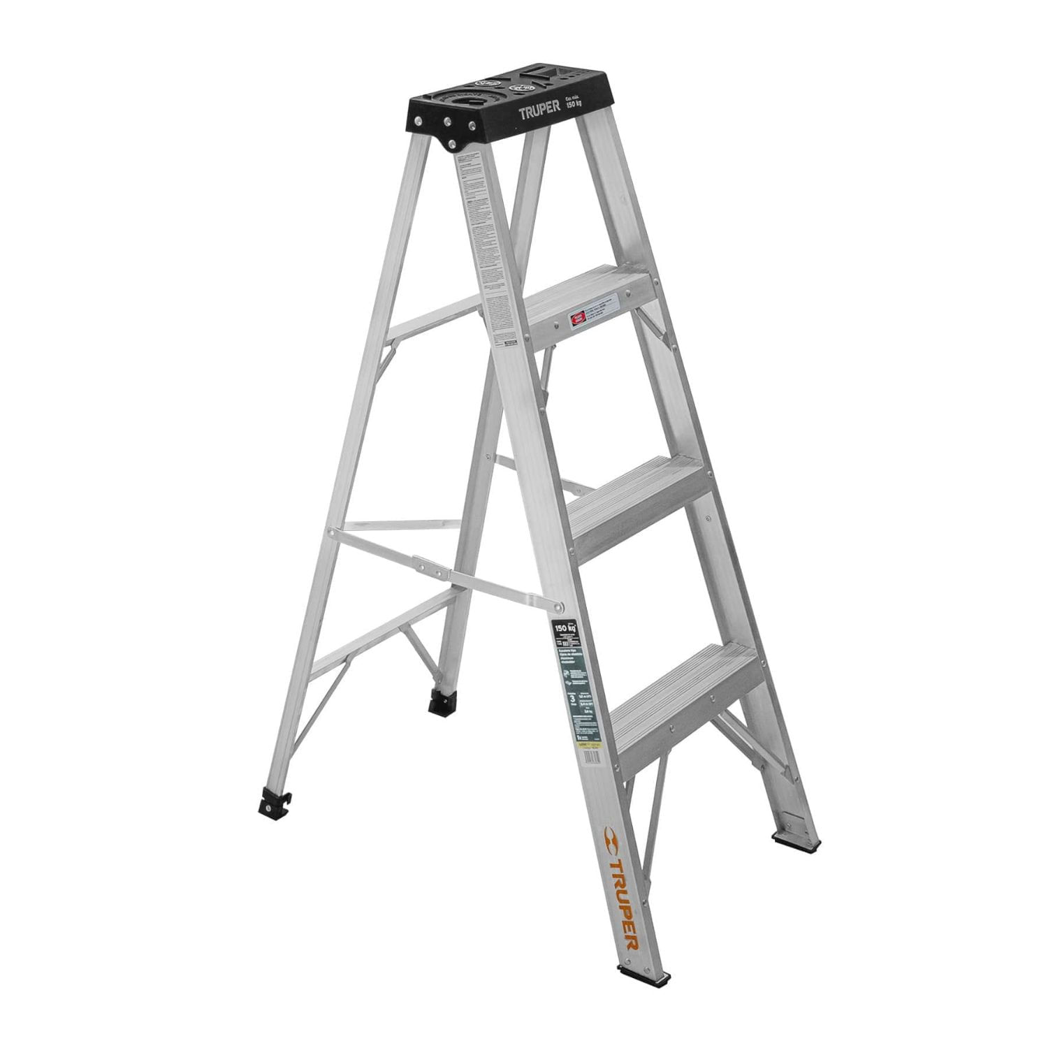 Escalera Tipo Tijera 3 Peldaños Truper Capacidad de Carga 150 Kg Cod. 16741