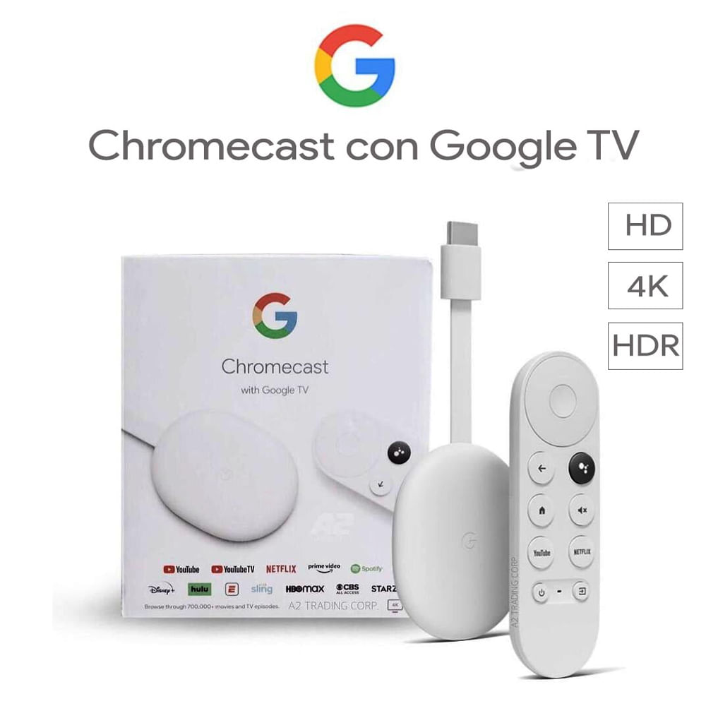 Chromecast 4 con Google TV 4K - Promart