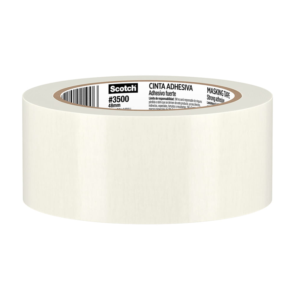 Cinta Masking Tape Papel 3M Modelo 3500 48mm x 40m Beige