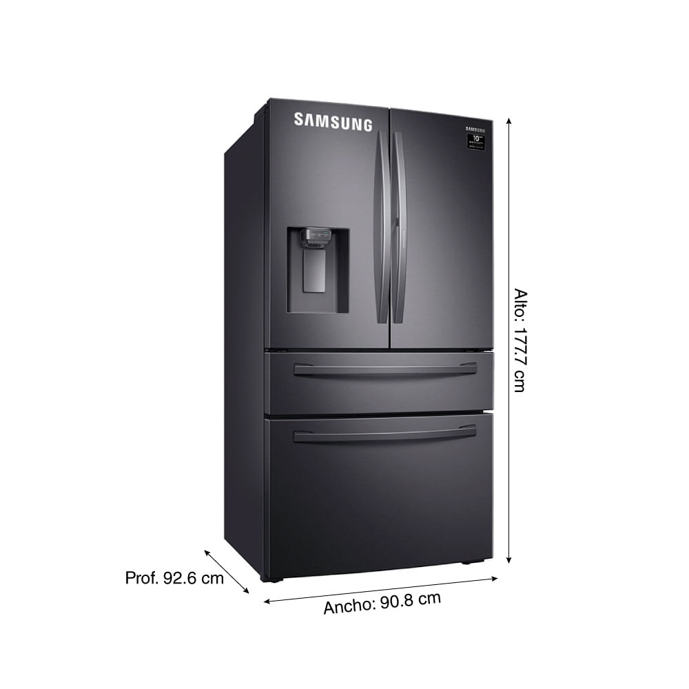 Refrigeradora Samsung RF28R7351SG/PE French Door 600L Negro Promart