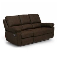 Sofá Reclinable Rosen Bruno Chocolate Tela