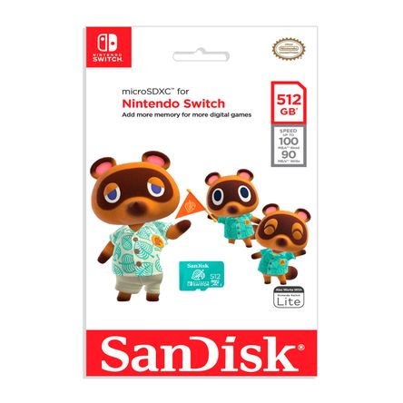 Memoria para Nintendo Switch 512gb - Memoria Micro SDXC 512gb Nintendo ...