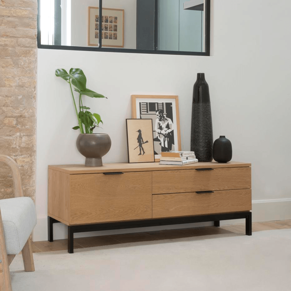 Aparador Bajo Contemporáneo Namora Marrón 120 cm