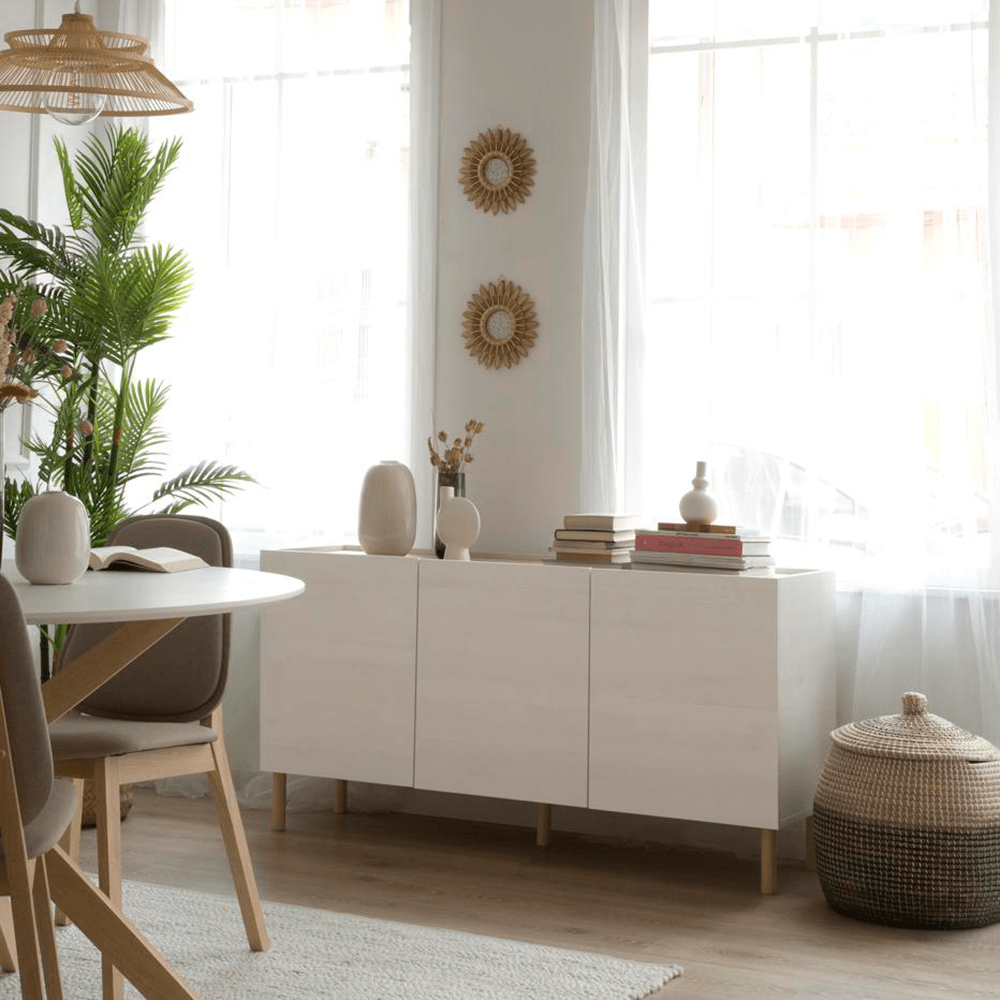 Aparador Minimalista Arhbo Blanco 140 cm