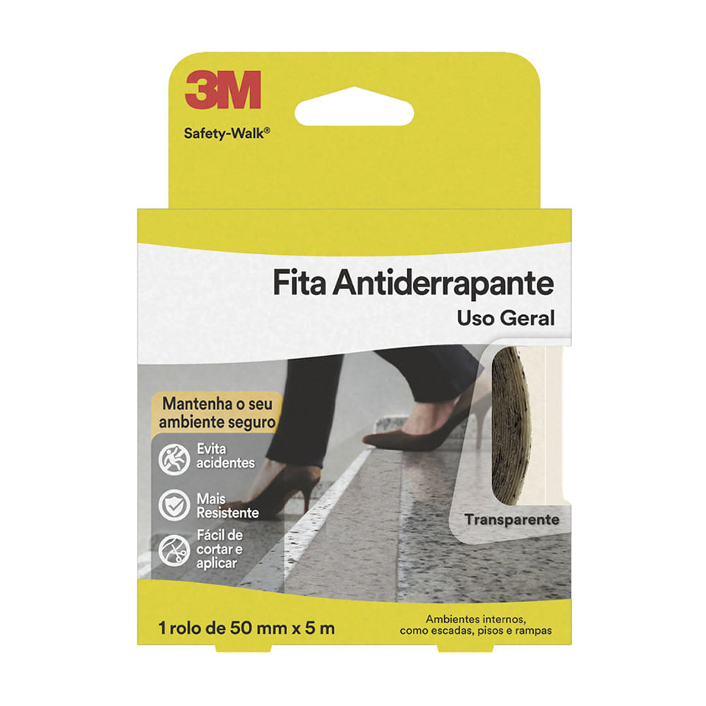 Cinta Antideslizante 3M Safety-Walk Transparente 50mm X 5m - Promart