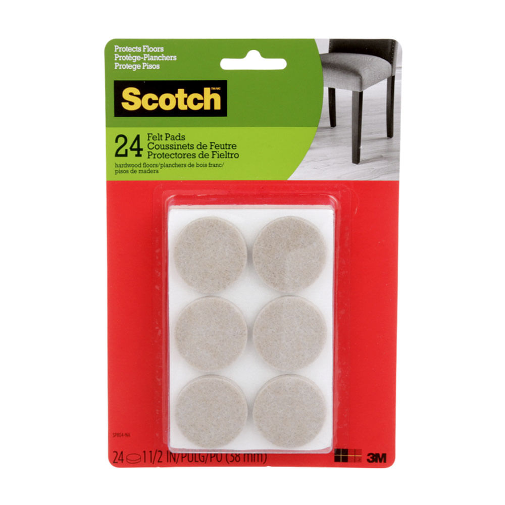 Scotch Felpa redonda SP804-NA Beige 1.5in 24/Pack
