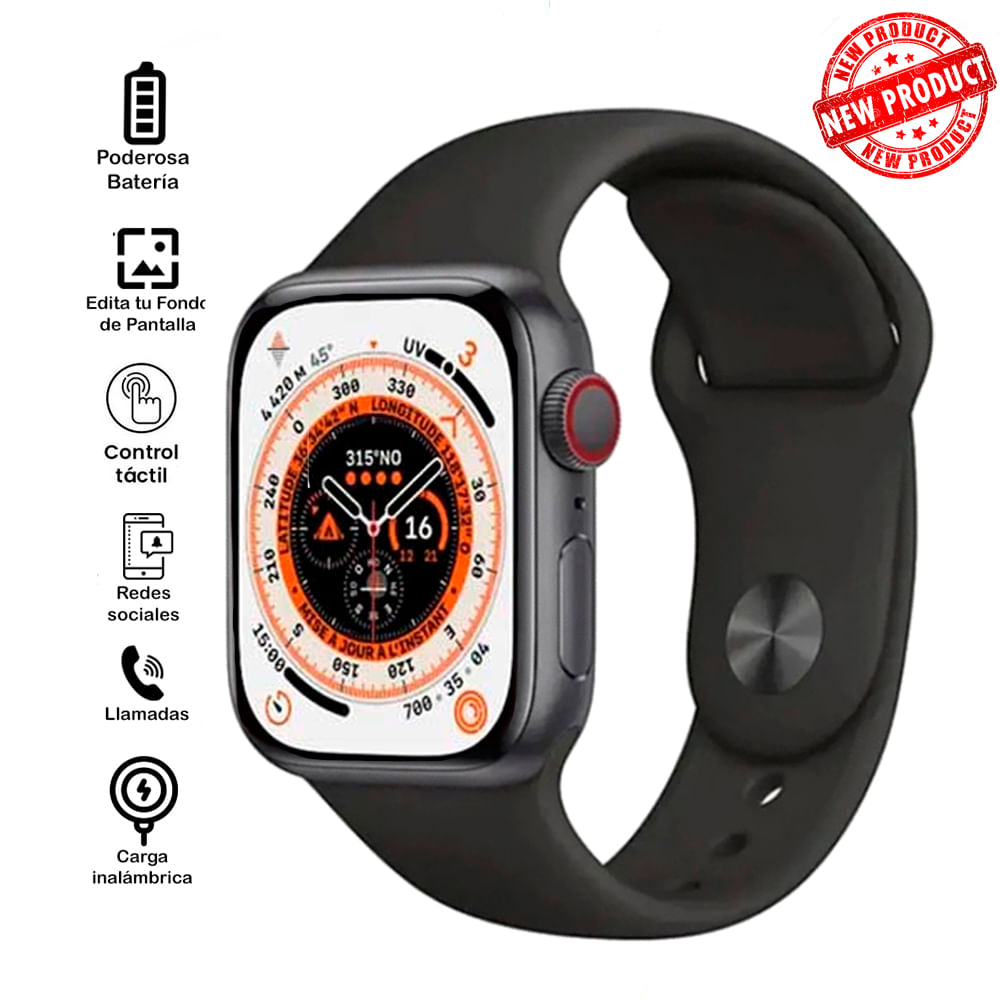 Smartwatch Serie 8 T900 Pro Max L 2.0 Negro - Promart