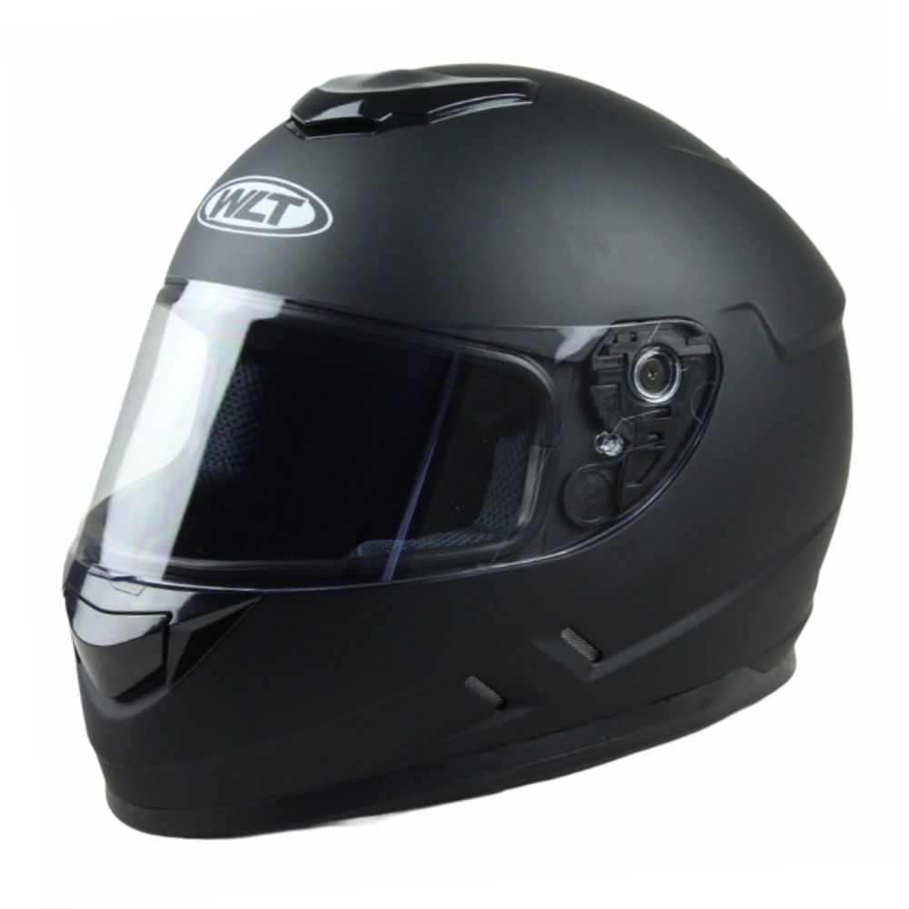 Casco Moto WLT 107 Solid Black Matt (Medium) - Promart