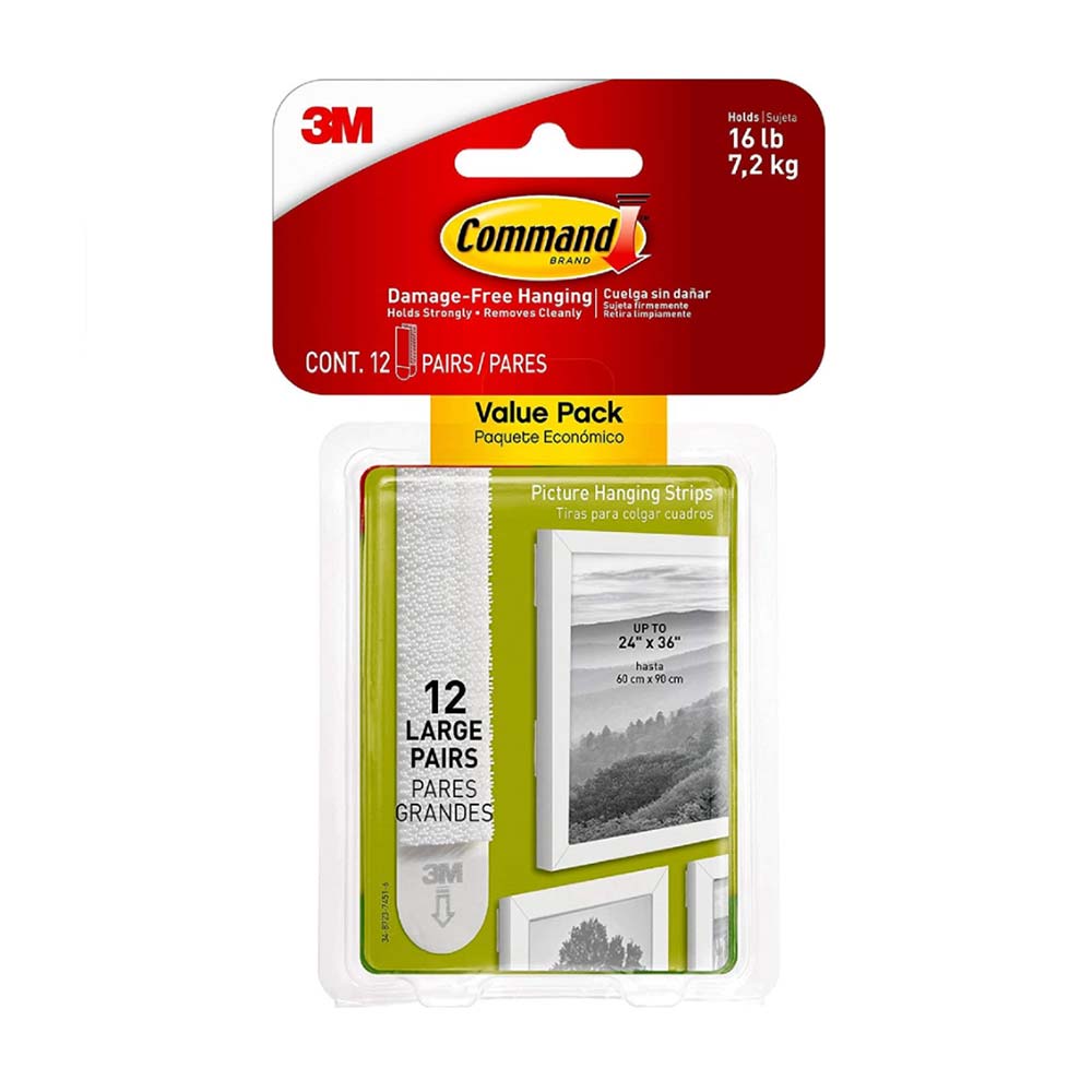 Sujetador de cuadros 3M L x 12 unidades