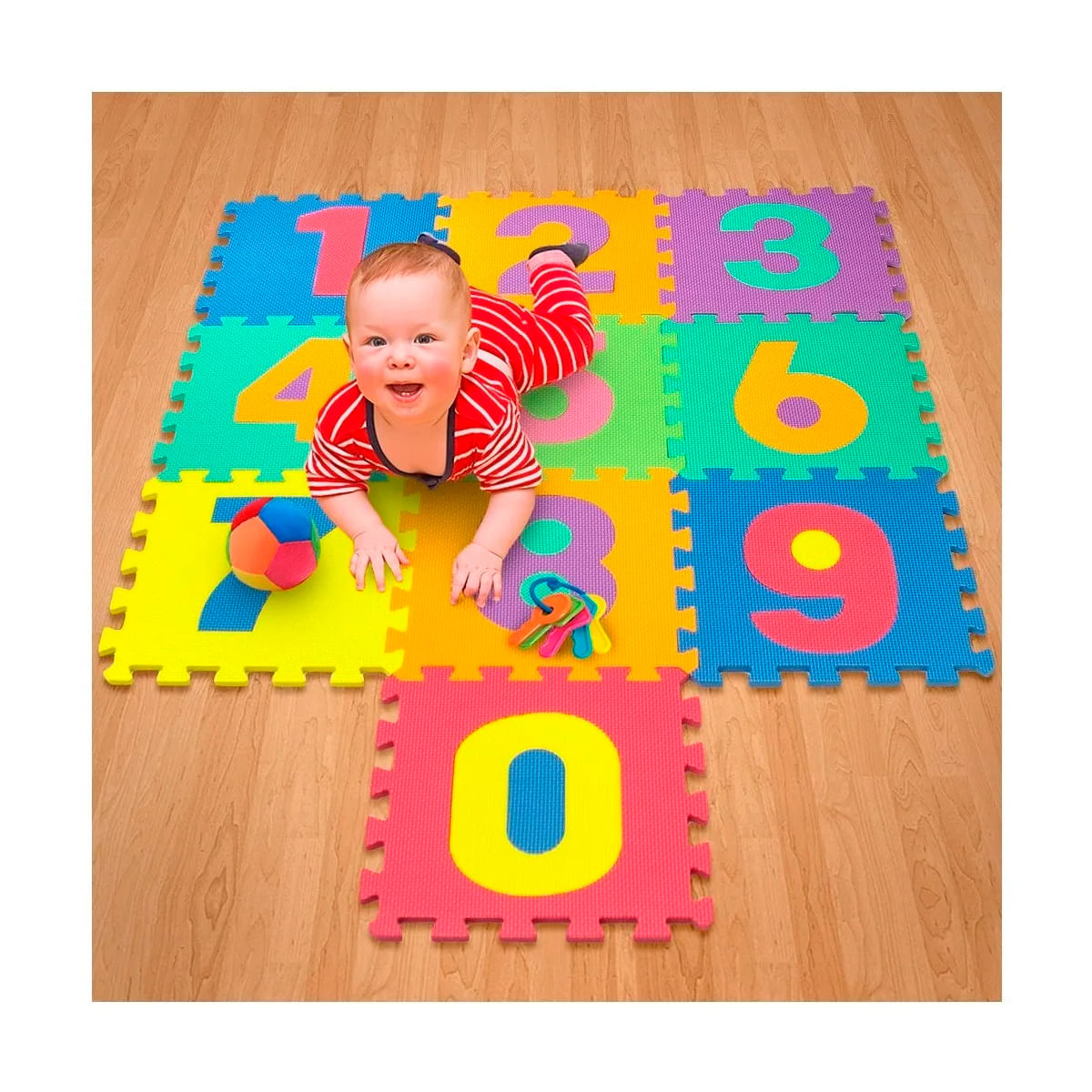 Pisos Alfombra Goma Eva 10 Piezas 30cm Números
