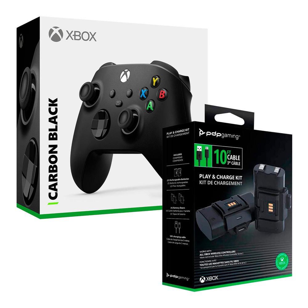 Mando Xbox Series X Wieless Negro + Bateria Recable - Promart