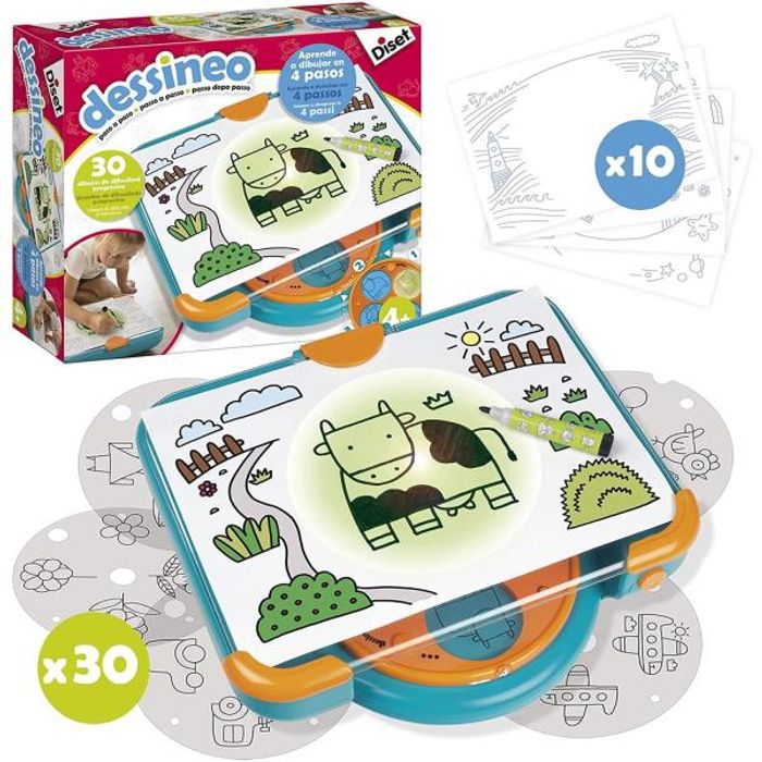 Juguete Mesa de luz Dessineo Aprende a Dibujar Paso a Paso