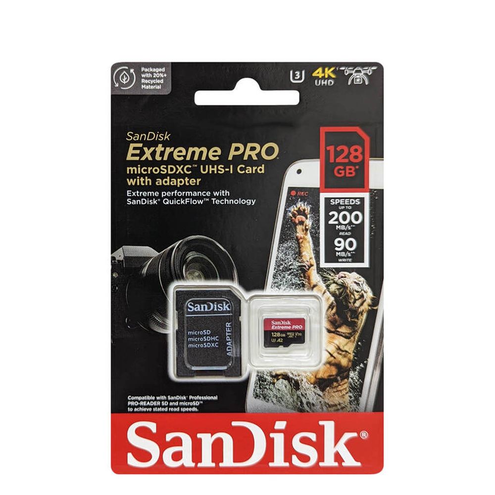 Memoria Sandisk Micro SD Extreme Pro 128GB 4k 200Mb/s A2 U3