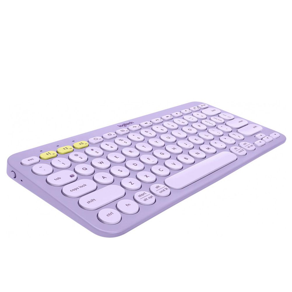 Teclado Logitech Bluetooth Multidispositivo Inalámbrico K380 Lavanda