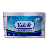 Papel Higiénico Jumbo Blanco Ellia 500 mt 100% Celulosa por 6 Rollos
