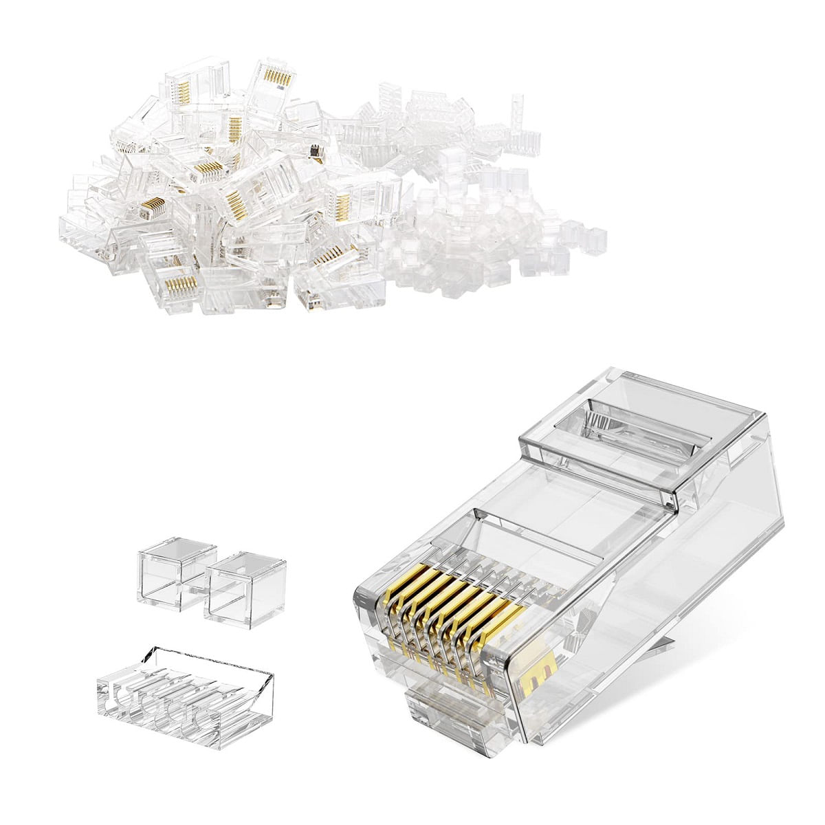 Plug Conector RJ45 - Bolsa x 100und