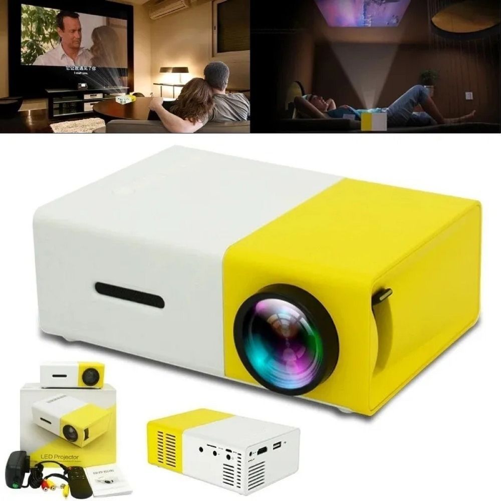 Mini Proyector Led Portátil Para Cine En Casa Yg 300 - Promart