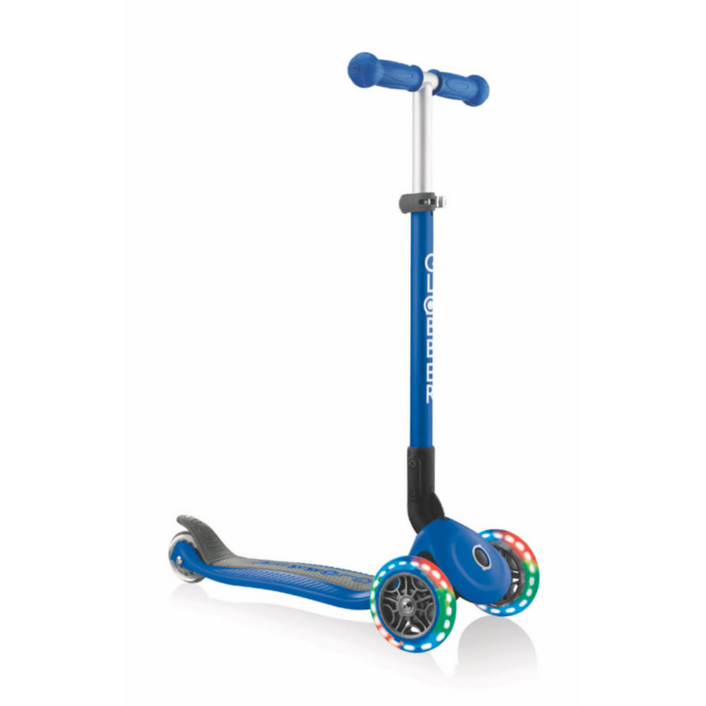Scooter Globber Primo Plegable LED Azul