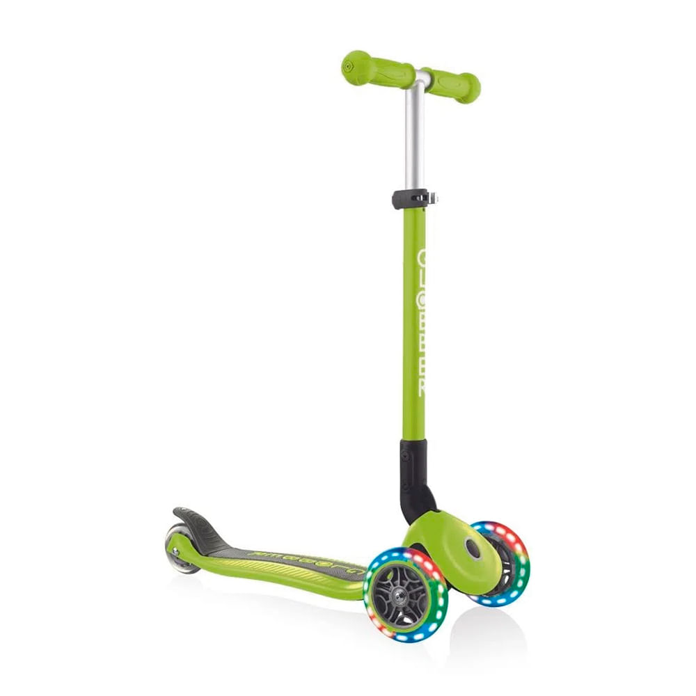 Scooter Globber Primo Plegable LED Verde