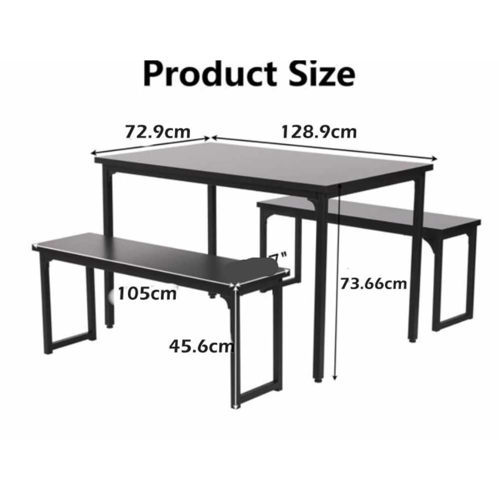 Combo Juego de Comedor Pangina Ventitas Perú Negro Combo Juego de Comedor Pangina Ventitas Perú Negro