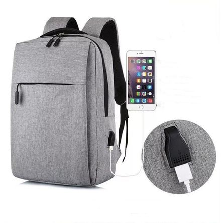 Mochila Antirobo para Laptop con USB Impermeable Promart