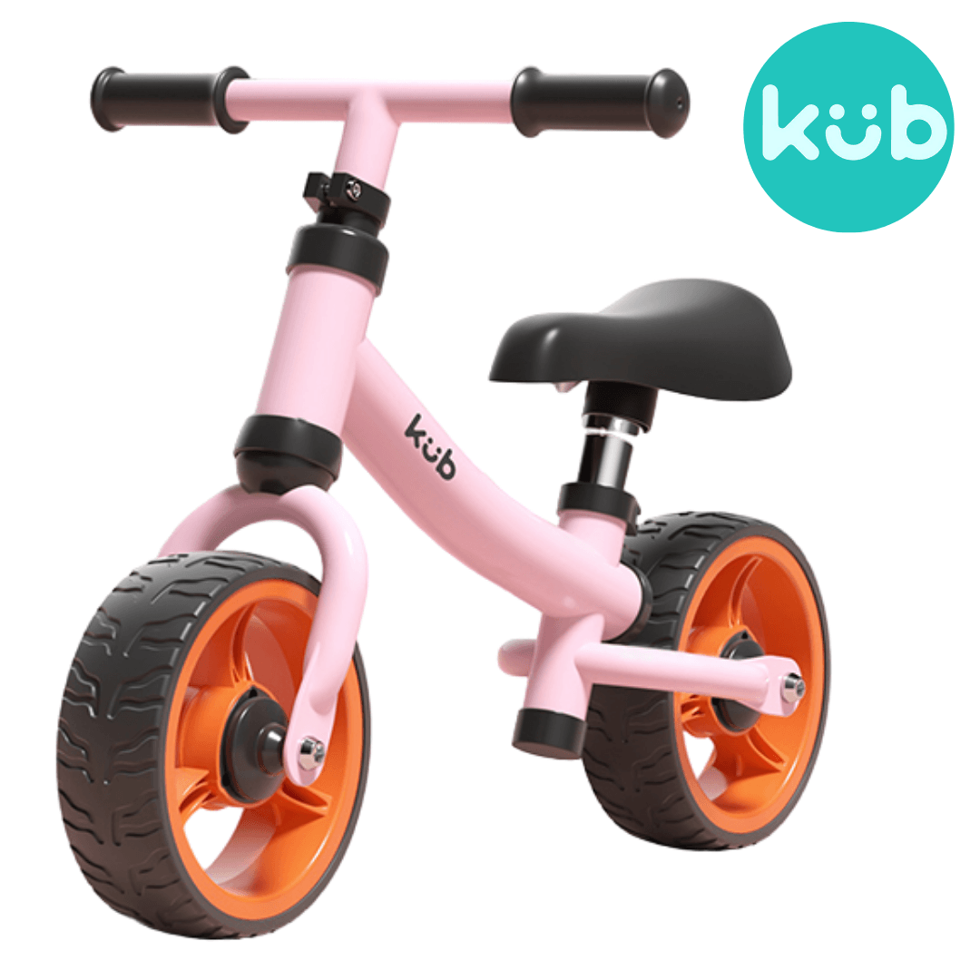 Bicicleta De Balance Infantil Original KUB BB2 Rosado