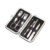 Set Manicure Pedicura Acero Inoxidable 7 Piezas Cortauñas
