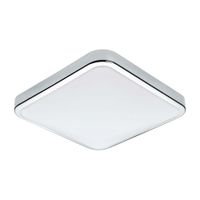 Aplique de Pared LED Eglo Manilva Acero Cromado Blanco IP44