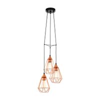 Lámpara Colgante Tarbes de Acero EGLO Negro 3 Luces