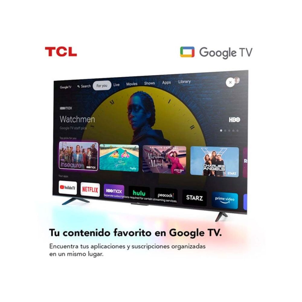 Televisor Tcl Uhd 4k 43" Smart Tv 43p635 Google Tv - Promart