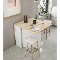 Mesa de Comedor Plegable Tayikistán BlancoDuna